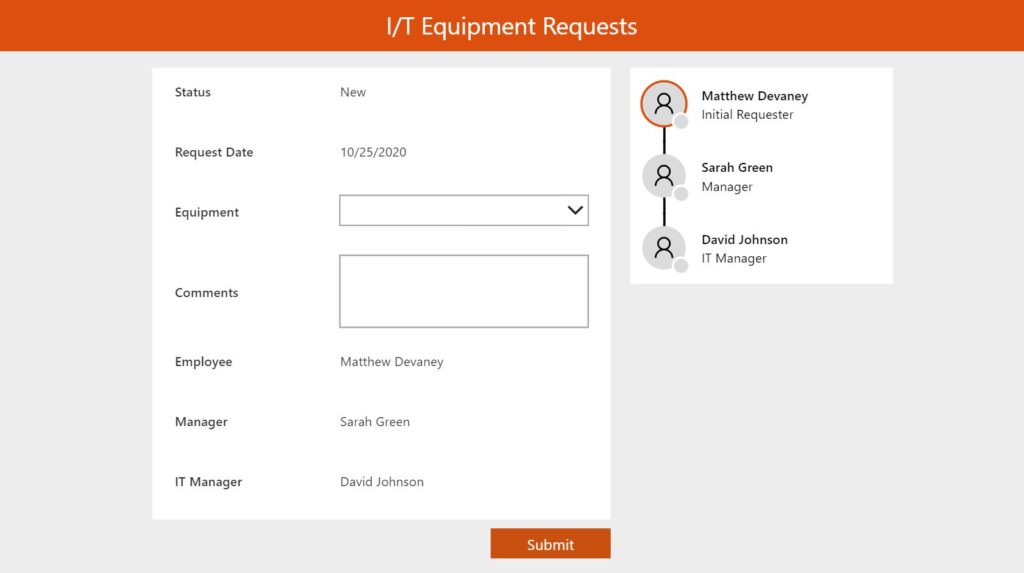 power apps travel request