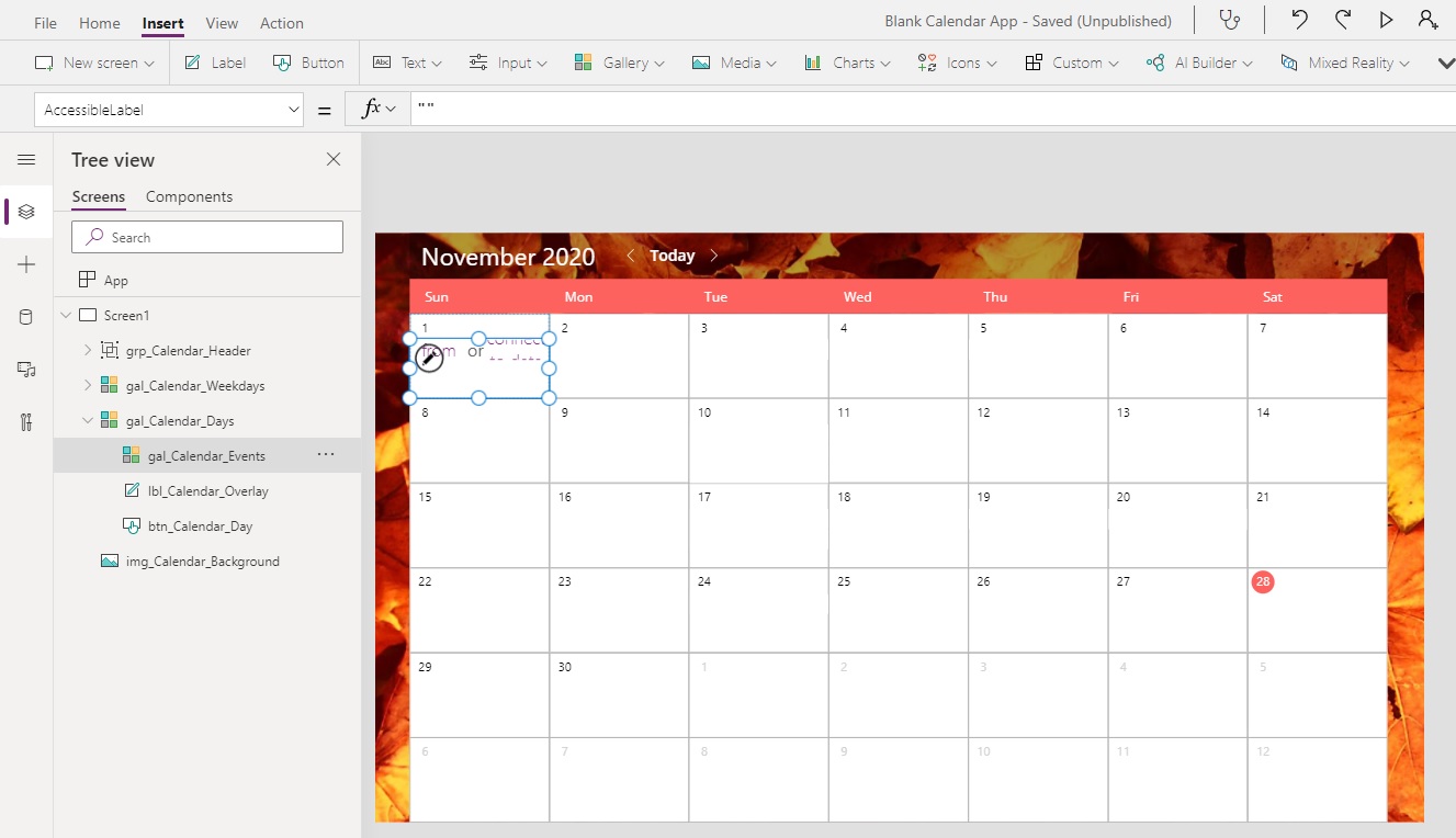 Make A Calendar In Power Apps Part 2 Matthew Devaney