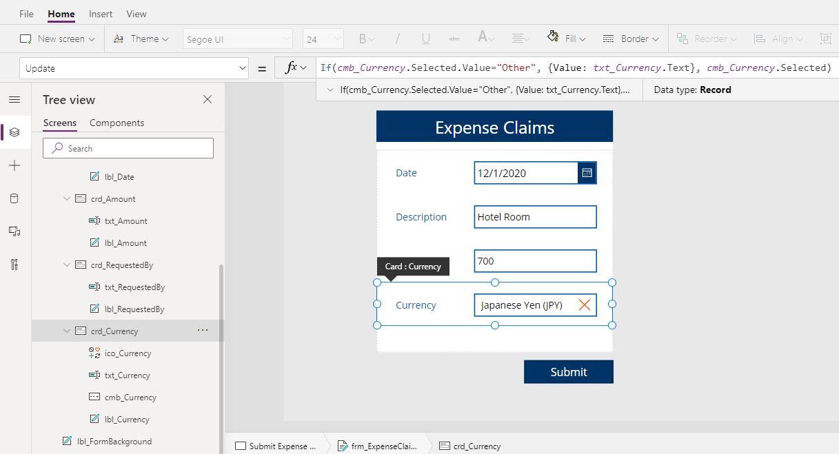 Create A Dropdown With An Other Option In Power Apps