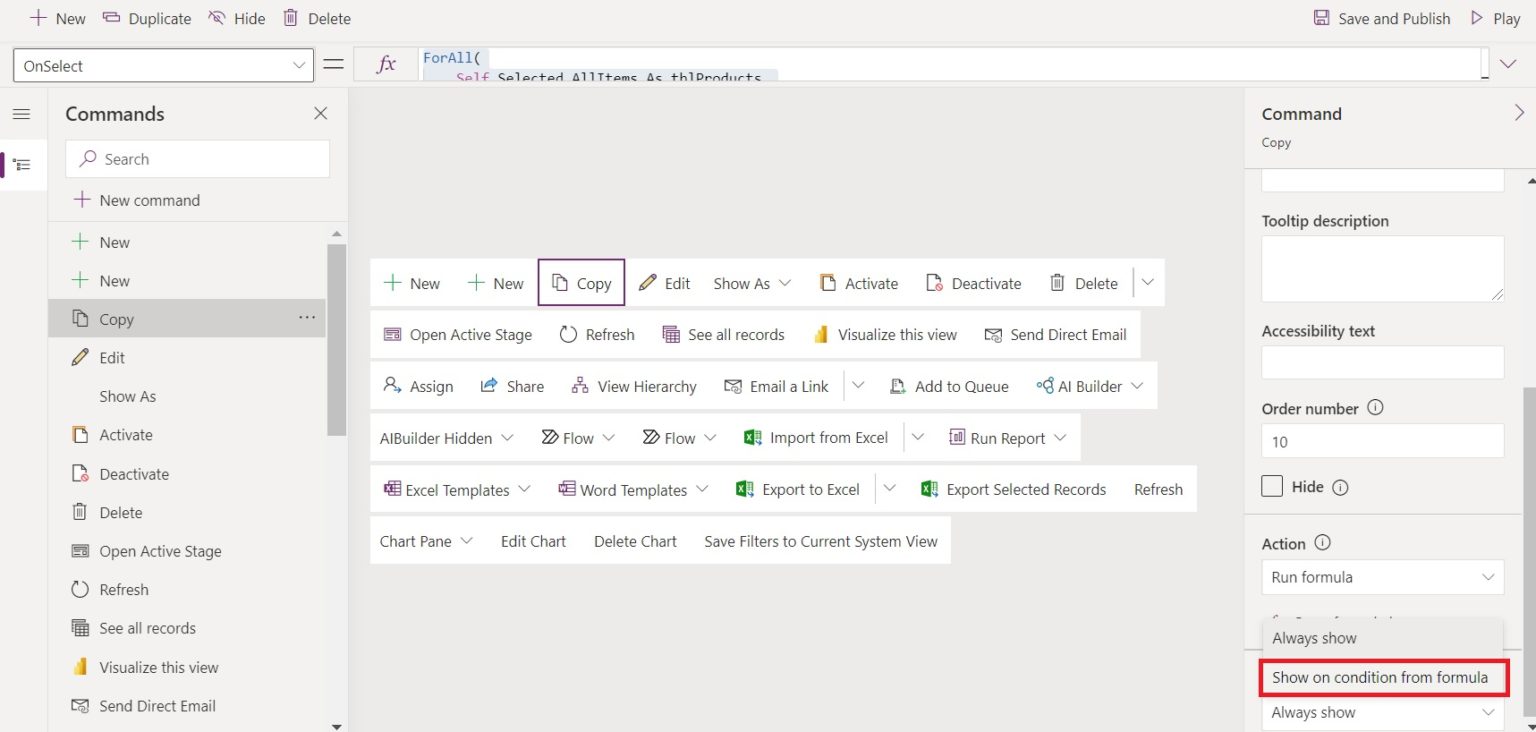 Custom Command Bar Button Customize The Command Bar In A Power Apps Model-Driven App