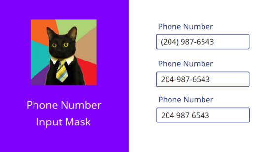 Power Apps Phone Number Input Mask Component FREE Download