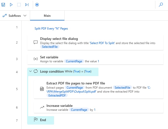 Split PDFs by Bookmark using Power Automate - Aquaforest