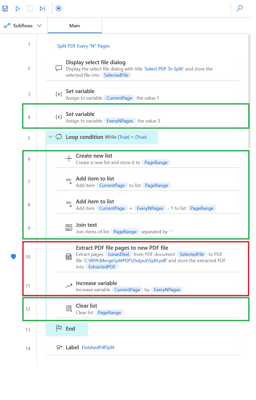 Split PDFs by Bookmark using Power Automate - Aquaforest