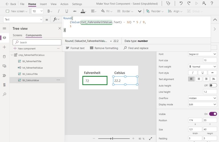 Canvas Component Make Your First Power Apps Canvas Component
