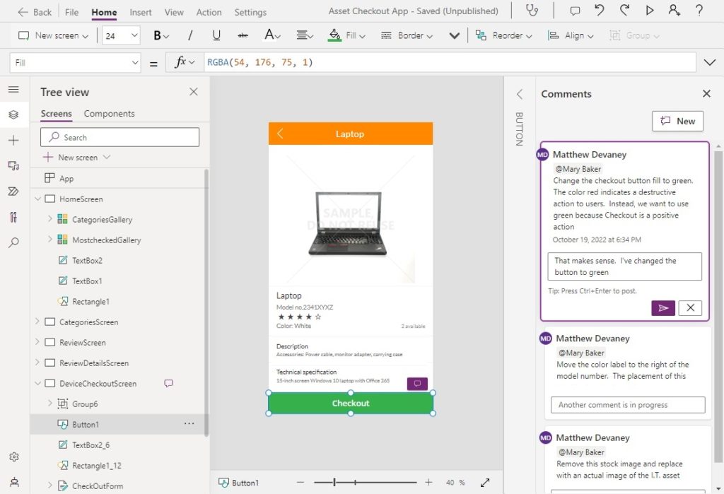 Power Apps Comments: Collaborate & Give Feedback
