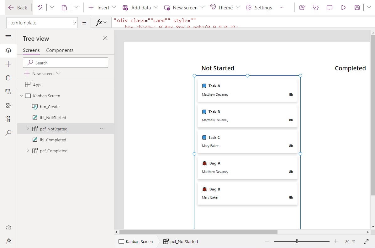 Dynamics 365 : Power Apps Drag & Drop Kanban code sample