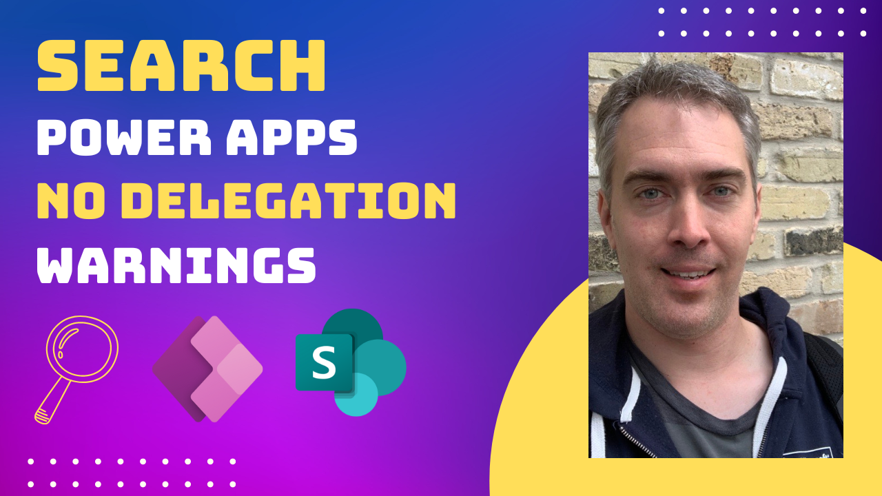 Youtube Video: Search Power Apps With No Delegation Warnings