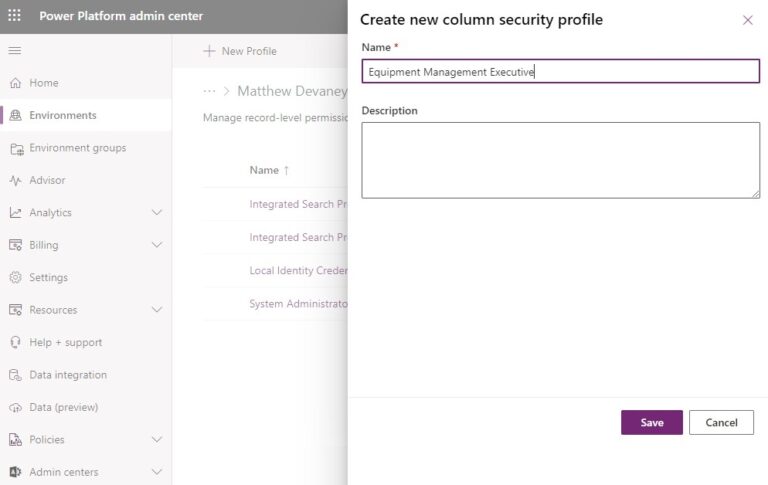 How To Enable Column Level Security In Dataverse