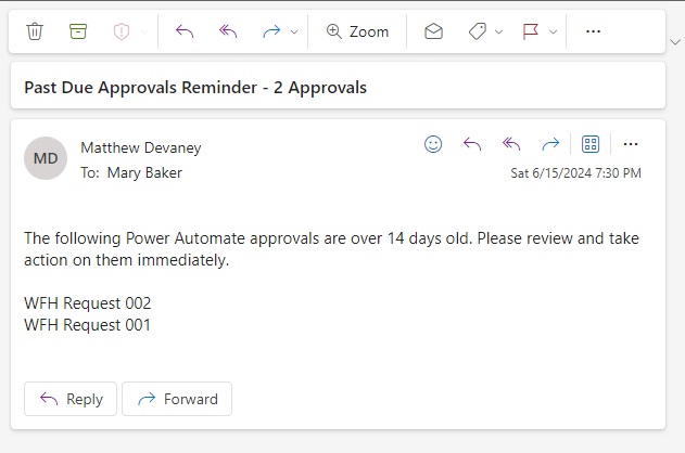 resend approval email power automate